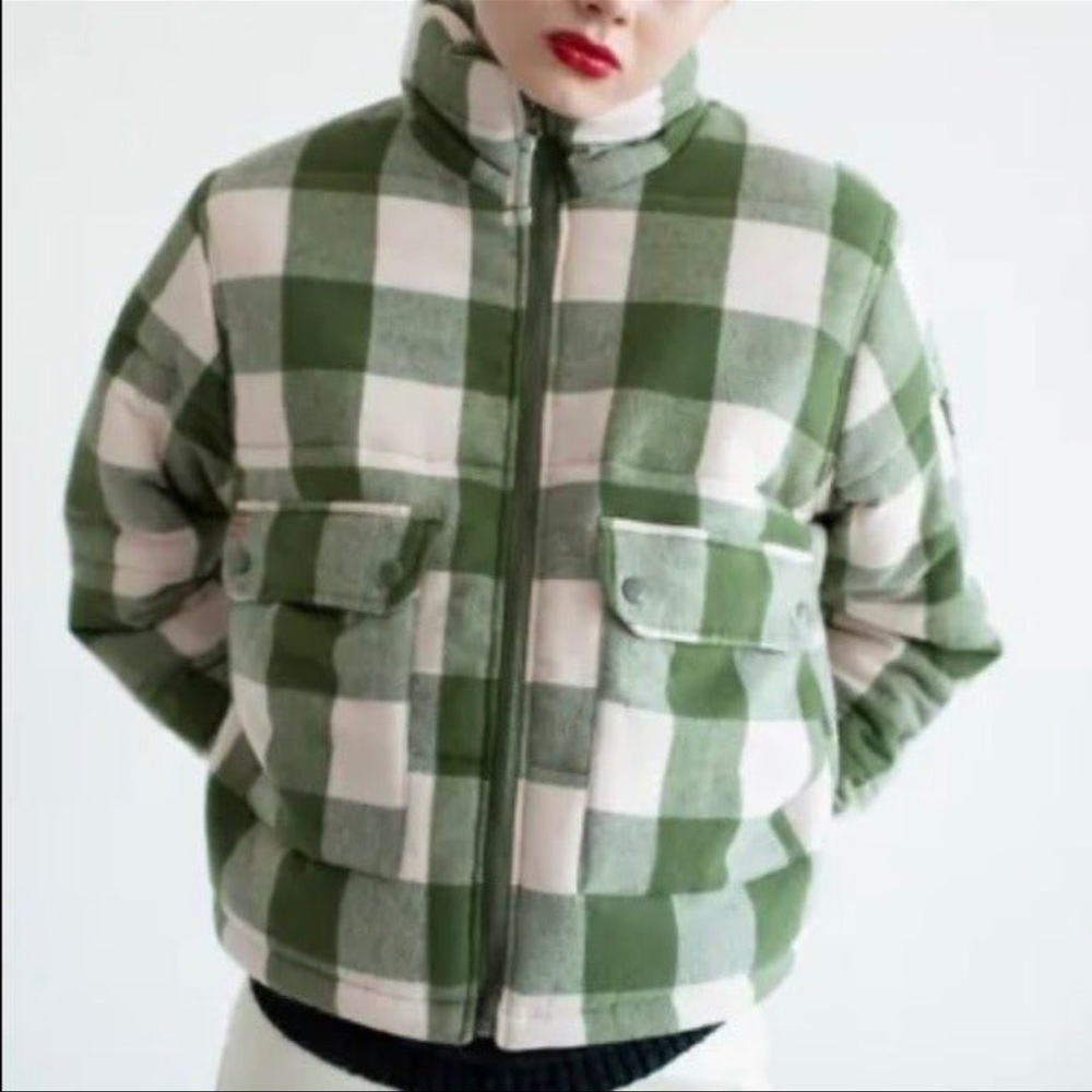 BDG Dixie Flannel Puffer Jacket